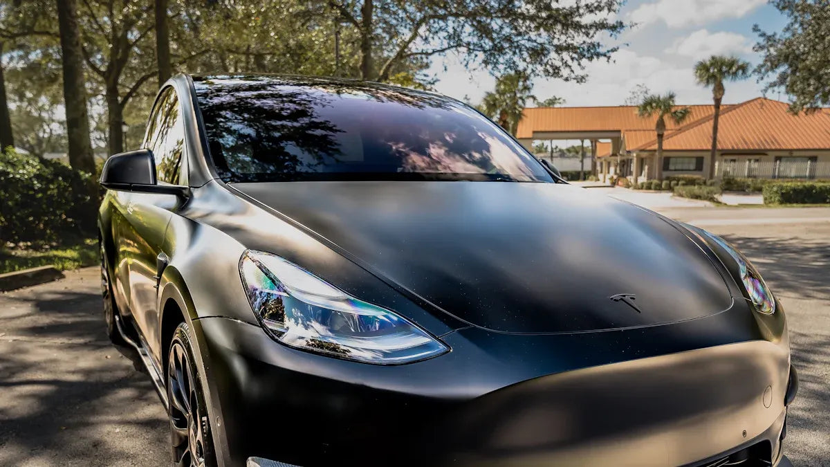 A Closer Look at Matte Carbon Fiber Accessories for Tesla Cars