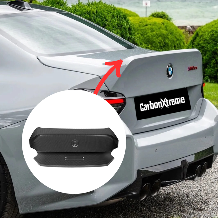 BMW G87 M2 CS carbon fiber trunk lid, the production M2 CS shape