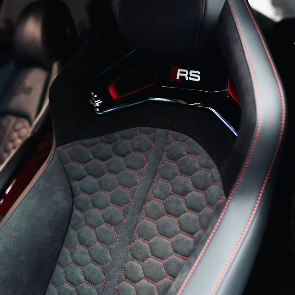 Audi RS Carbon Bucket Seats – back of dry carbon shell with Pre-Preg matte finish option