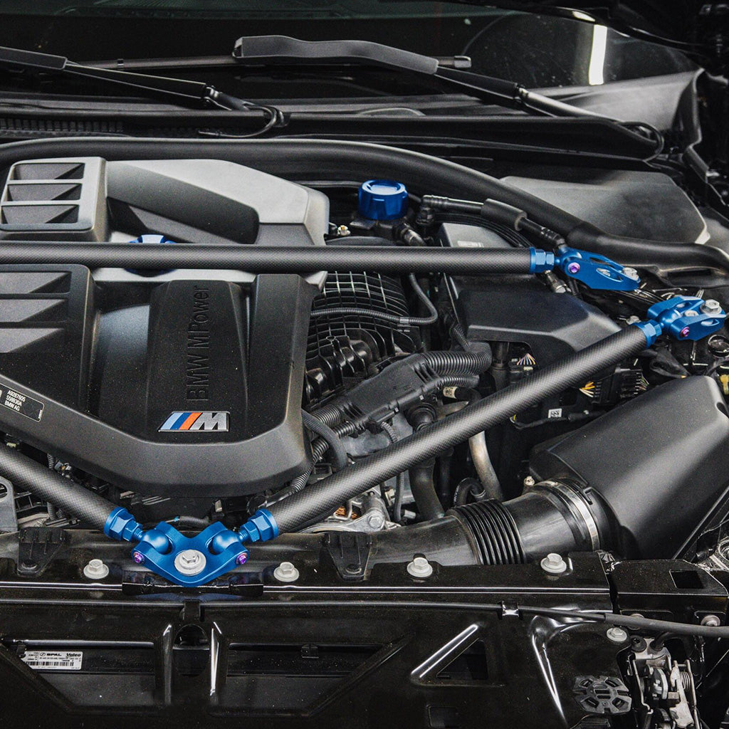BMW G80 G82 G87 S58 Engine Bay Strut Bar Dry Carbon Fiber