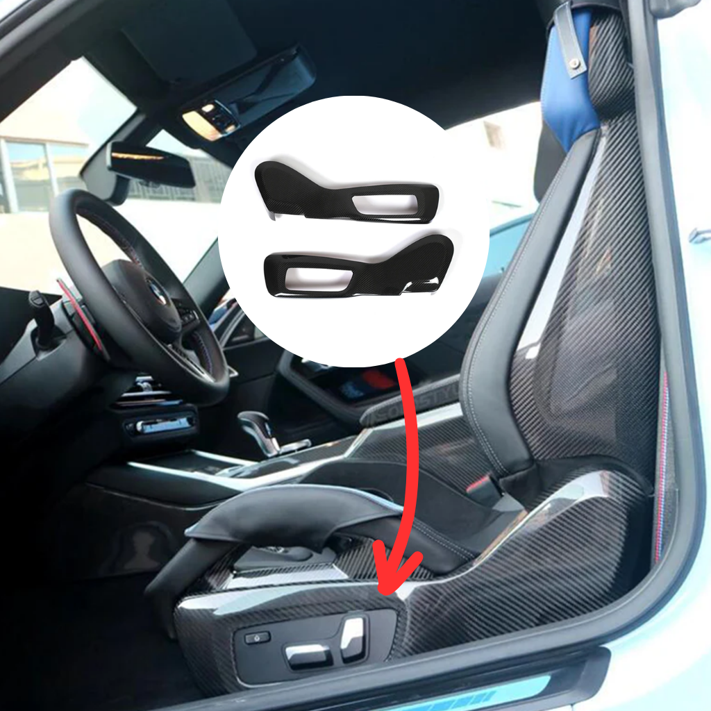 BMW G8X M2/M3/M4 Dry Carbon Fiber Side Seat Covers (Pair)