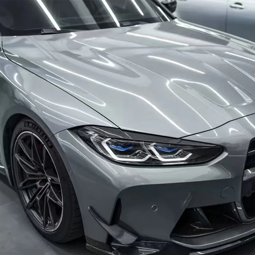 BMW G80 M3 / G82 M4 Carbon Fiber Headlight Trim Eyebrows (Pair)