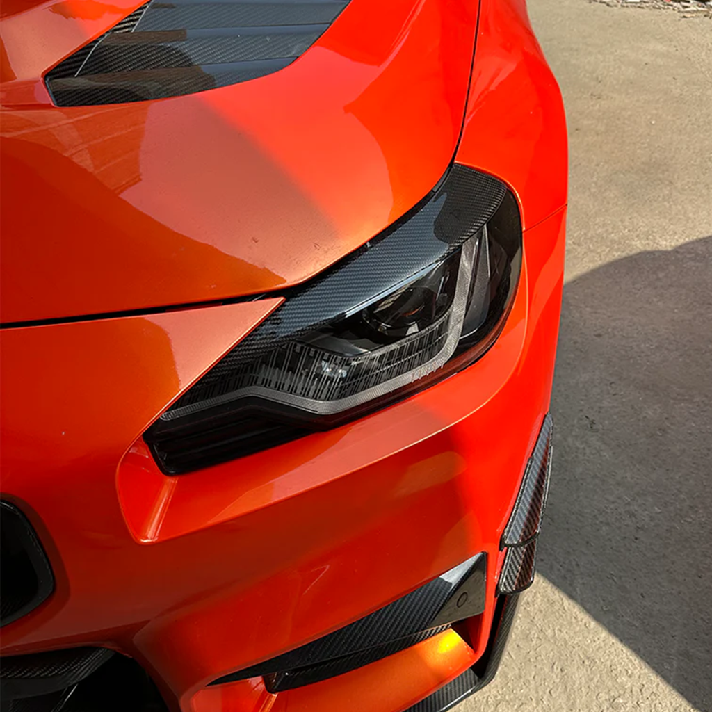 BMW G87 M2 Carbon Fiber Headlight Eyebrow Trim (Pair)