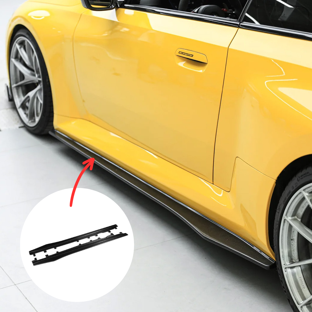 BMW G87 M2 TR Style Carbon Fiber Side Skirts
