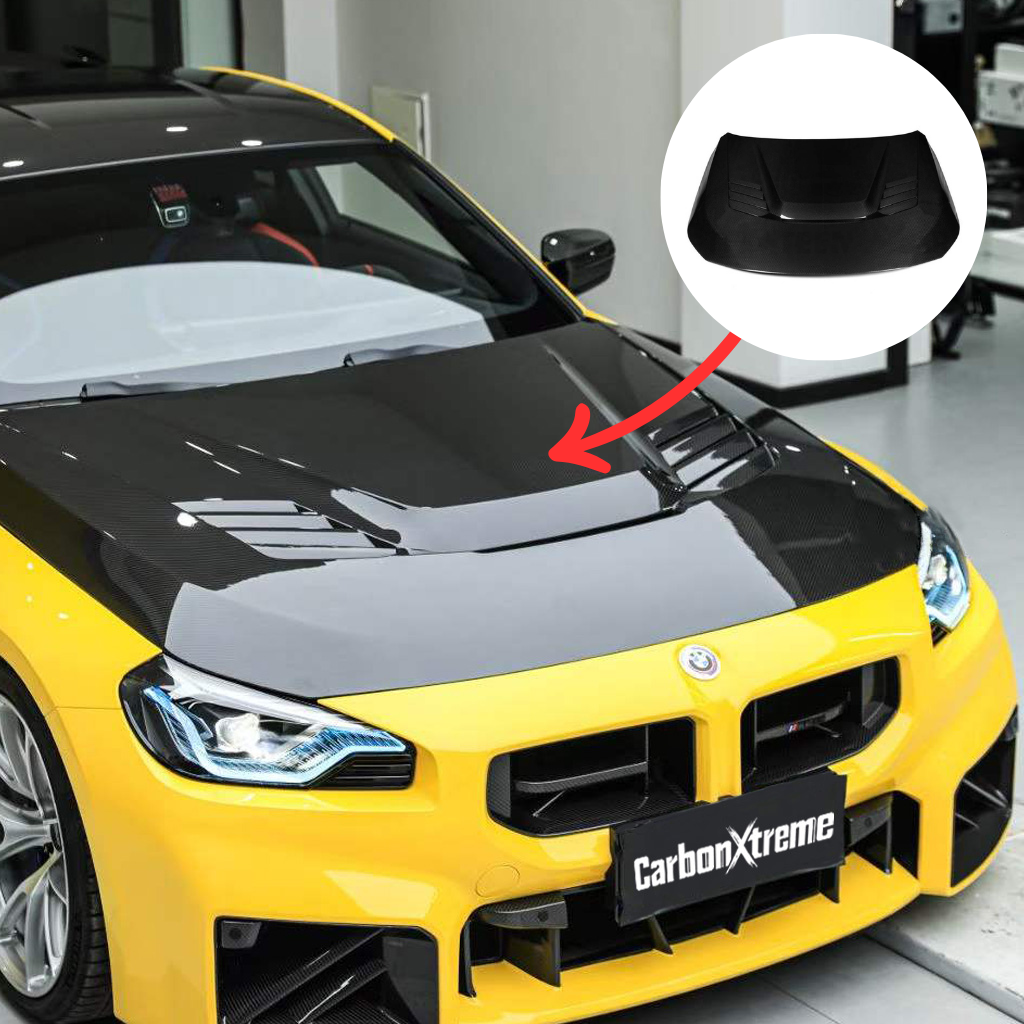 BMW G87 M2 V Style Carbon Fiber Hood