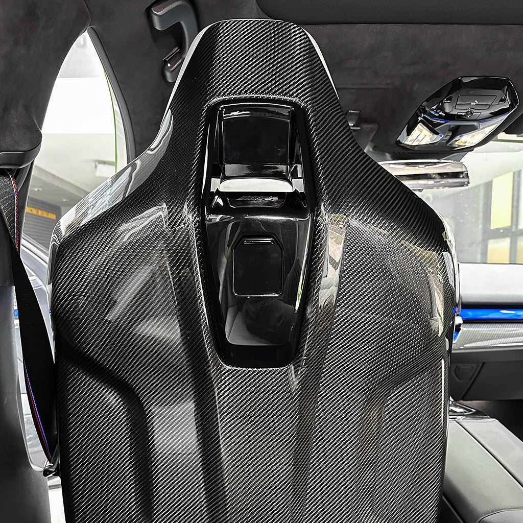BMW G90 M5 OEM Style Dry Carbon Seat Back Replacements (Pair)