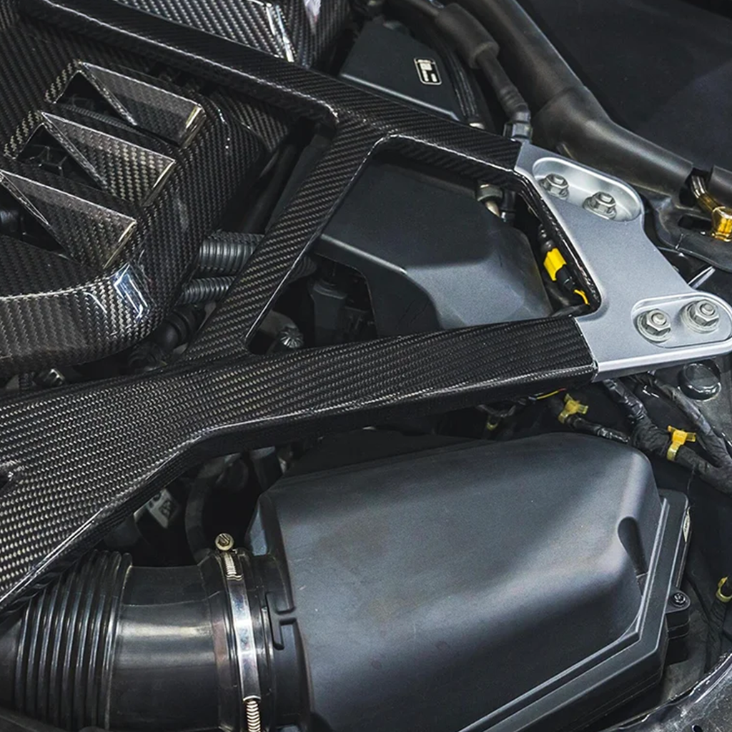 BMW GX M2 M3 M4 Dry Carbon Fiber Engine Strut Bar CSL Style
