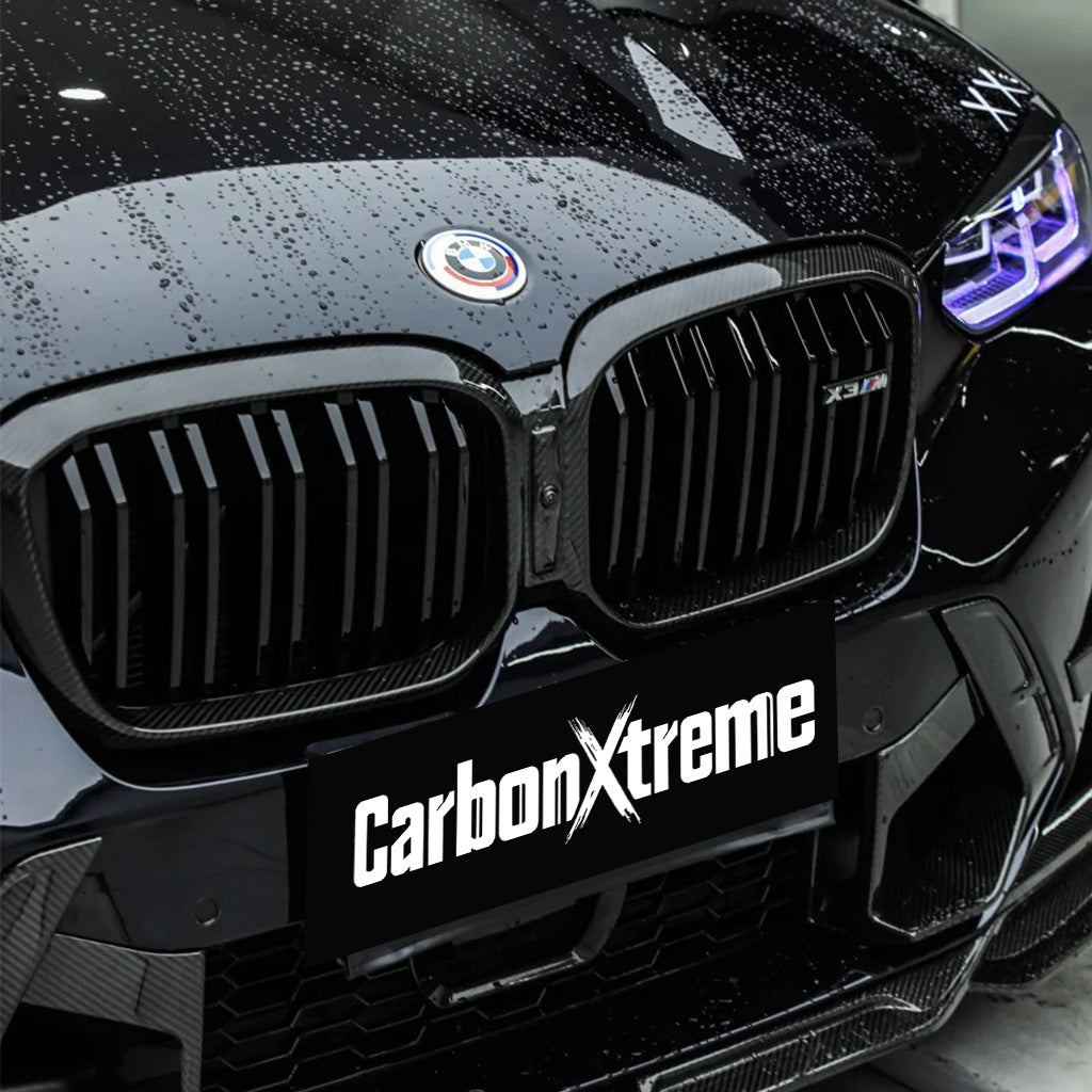 CarbonXtreme BMW G01 X3/F97 X3M & G02 X4/F98 X4M Double Slat Carbon Fiber Front Grilles