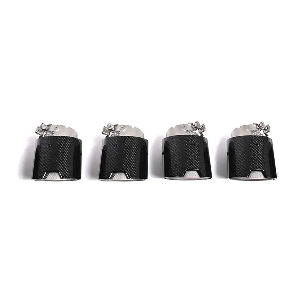 BMW G8X M2/M3/M4 Carbon Fiber Exhaust Tips (4-Piece Set)