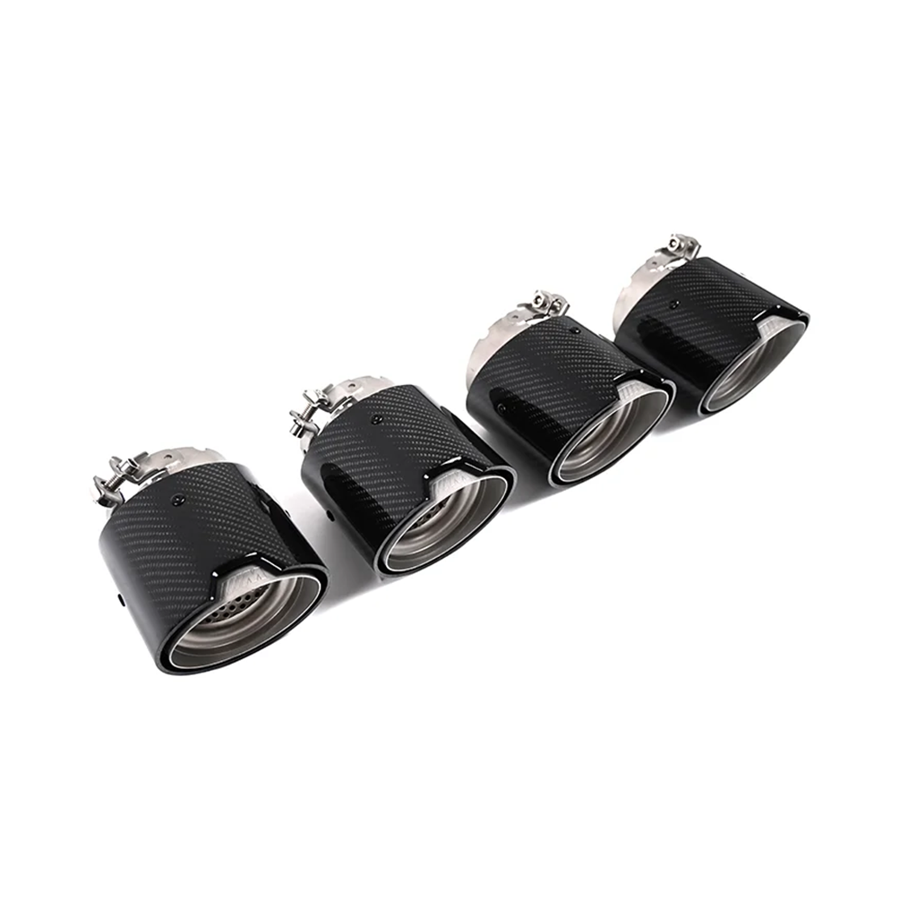 BMW G8X M2/M3/M4 Carbon Fiber Exhaust Tips (4-Piece Set)