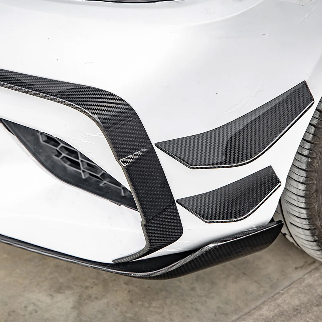 CarbonXtreme BMW F87 M2 Competition Coupe Carbon Fiber Front Side Canards SQ Style