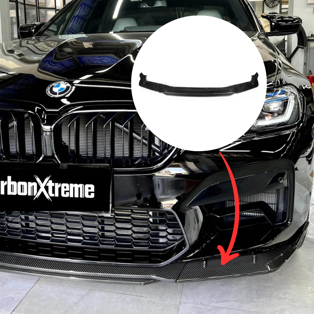 BMW F90 M5 LCI MT Style carbon fiber front lip by CarbonXtreme