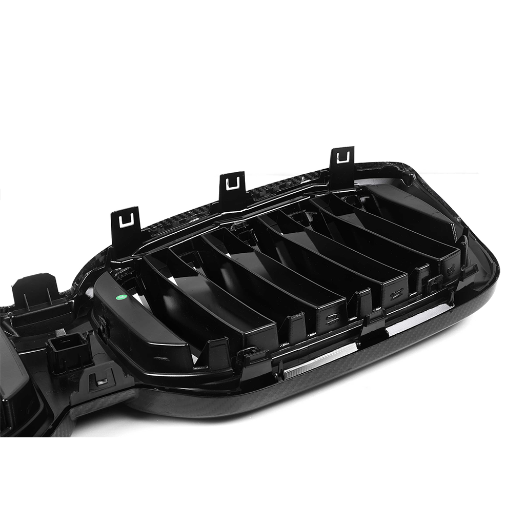 CarbonXtreme BMW G01 X3 G02 X4 LCI Double Slat Carbon Fiber Front Grilles