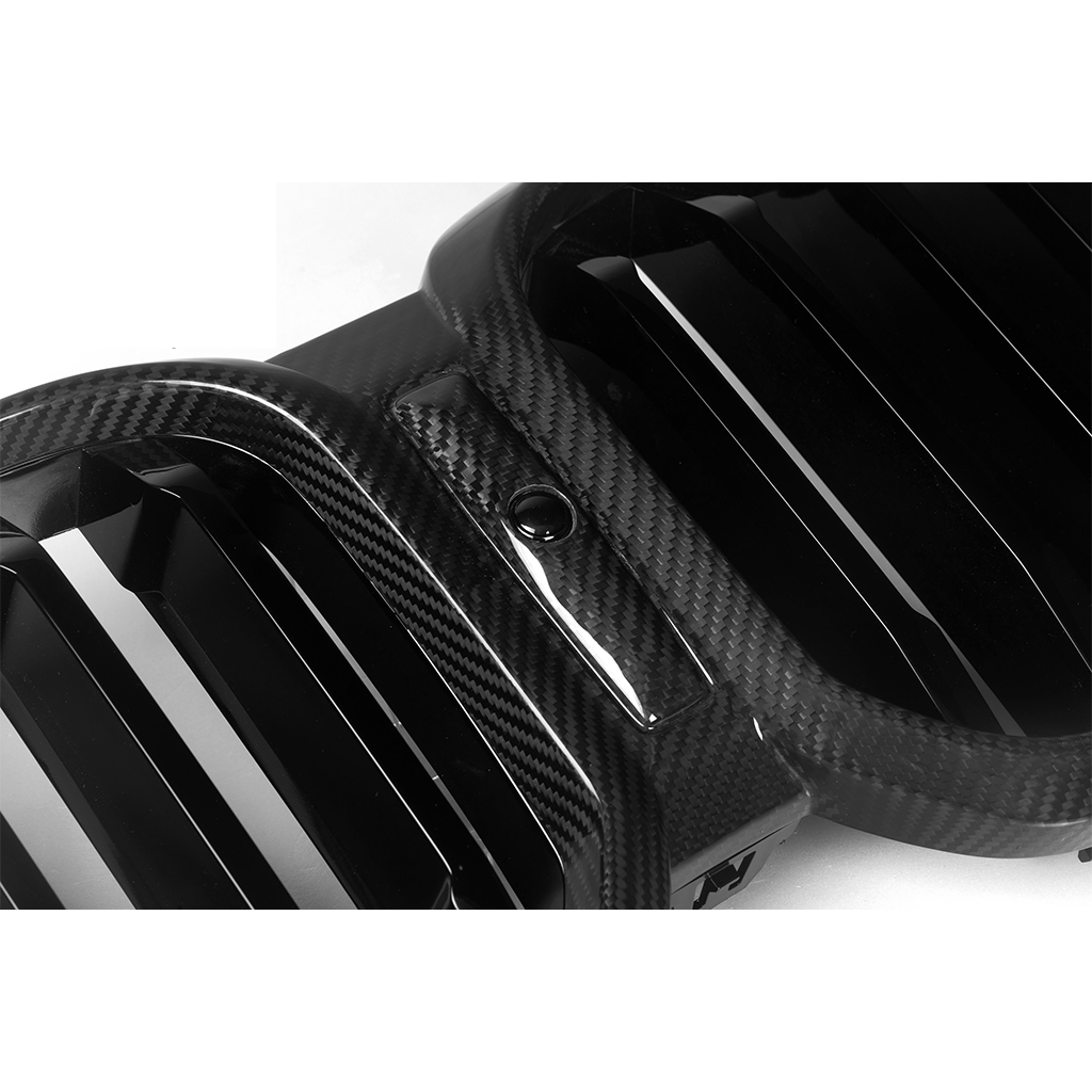 CarbonXtreme BMW G01 X3 G02 X4 LCI Single Slat Carbon Fiber Front Grilles