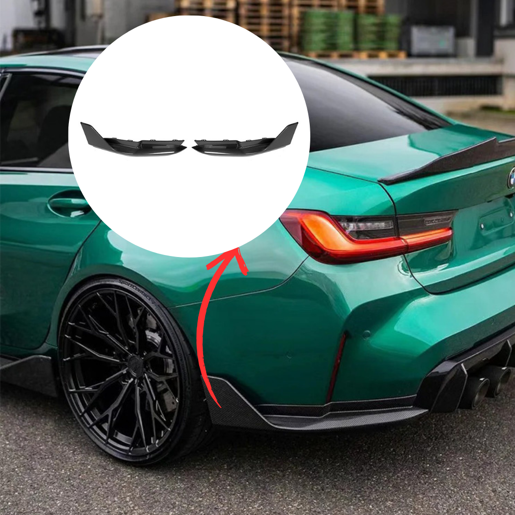 CarbonXtreme BMW Carbon Fiber Rear Bumper Lip (Replacement use) MP Style