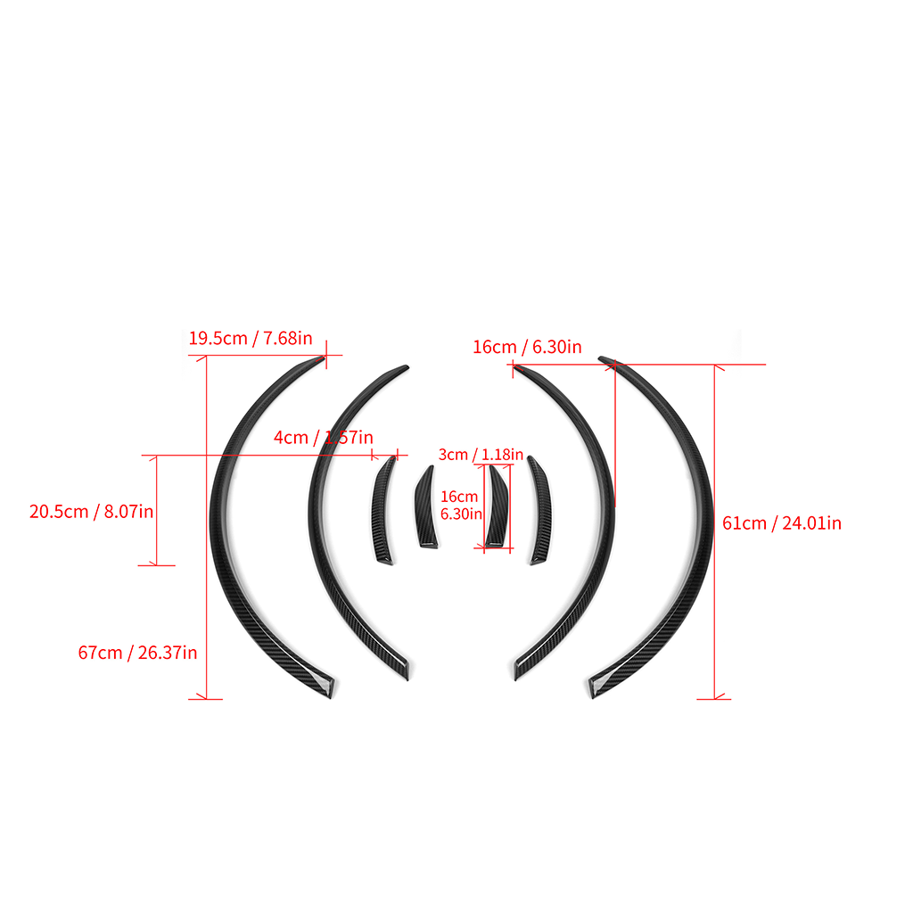BMW G80 M3 carbon fiber wheel arch trim with OE mount or 3M adhesive installation by CarbonXtreme