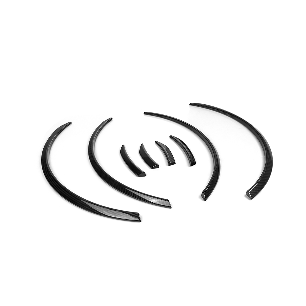 BMW G80 M3 carbon fiber wheel arch trim with OE mount or 3M adhesive installation by CarbonXtreme