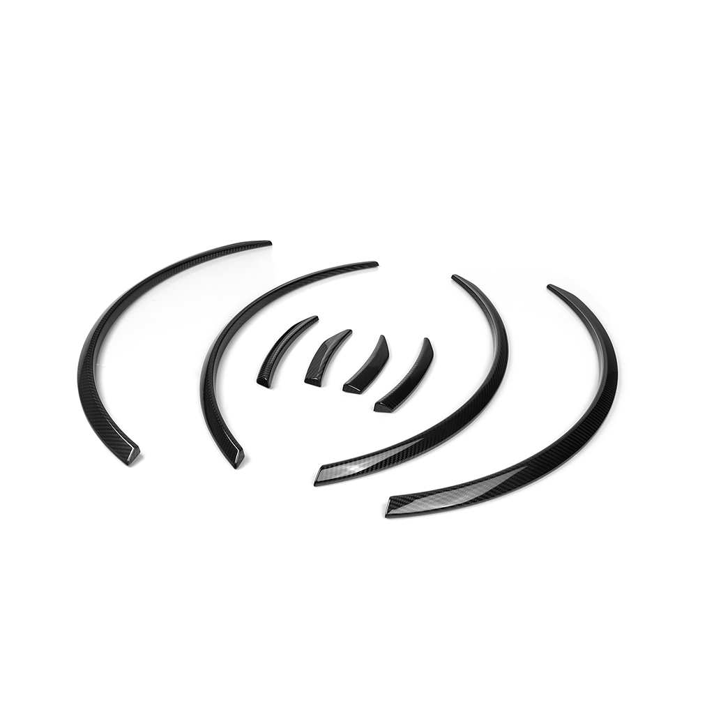 BMW G80 M3 carbon fiber wheel arch trim with OE mount or 3M adhesive installation by CarbonXtreme