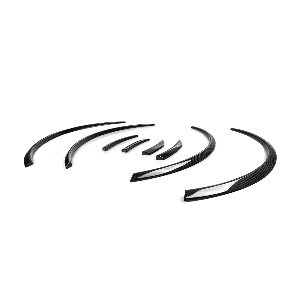 BMW G80 M3 carbon fiber wheel arch trim with OE mount or 3M adhesive installation by CarbonXtreme