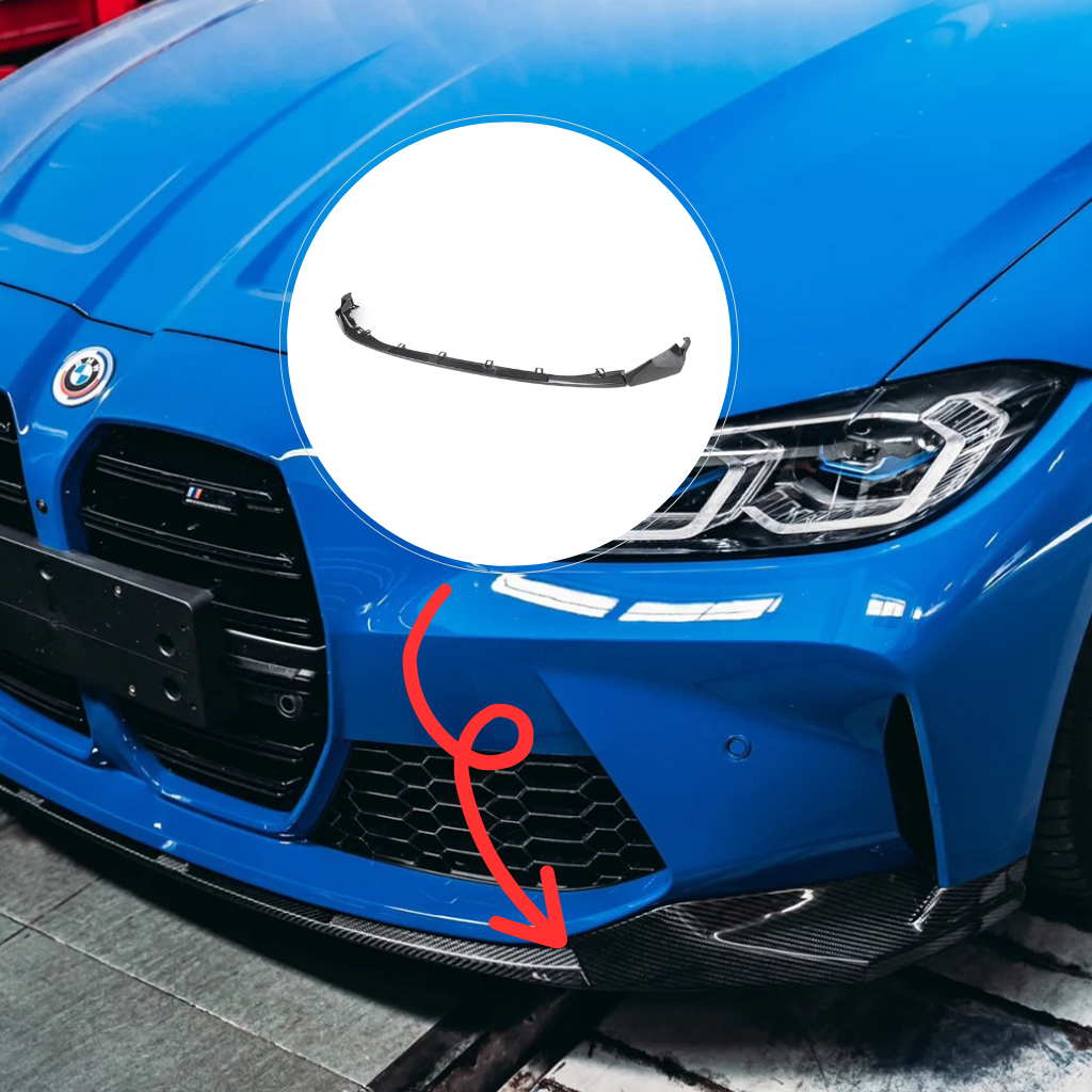 BMW G80 M3 G82 M4 MP Style carbon fiber front lip by CarbonXtreme