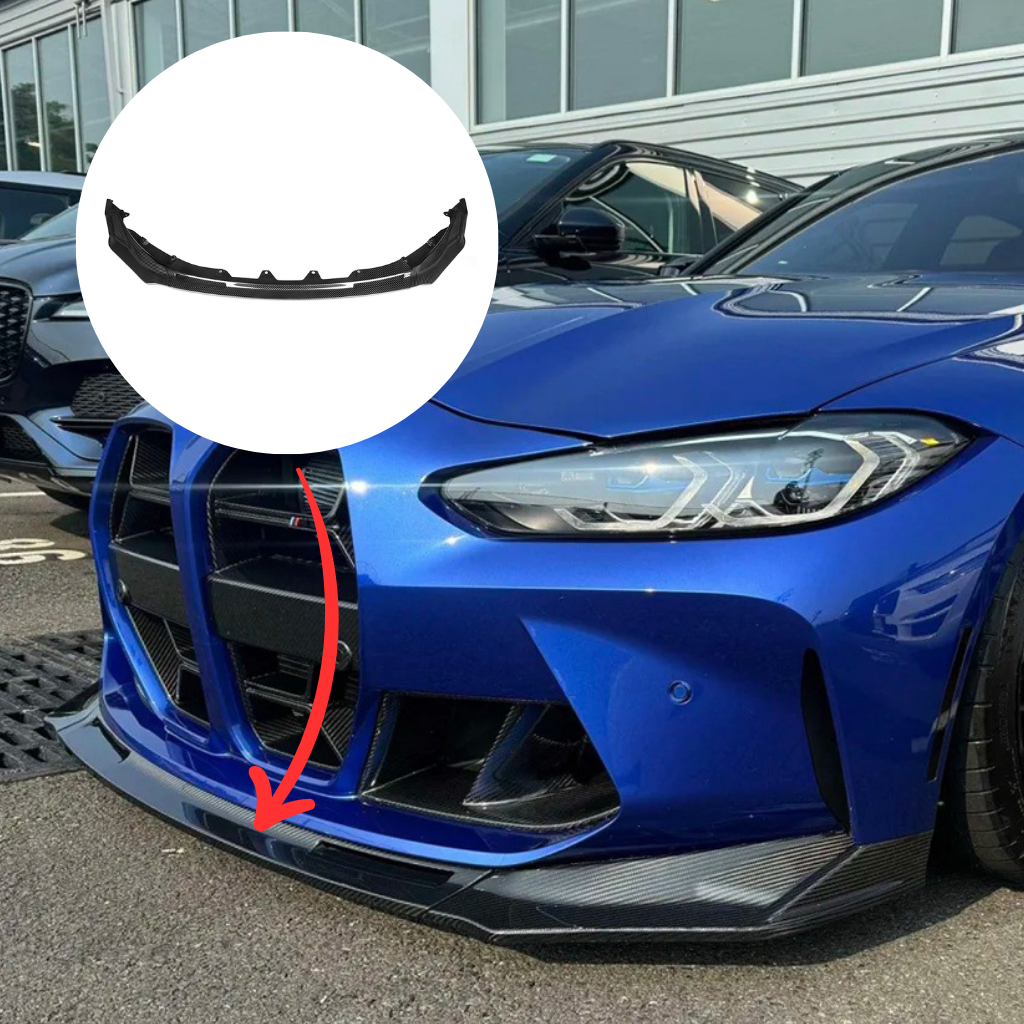 BMW G80 M3 G82 M4 V Style carbon fiber front lips by CarbonXtreme