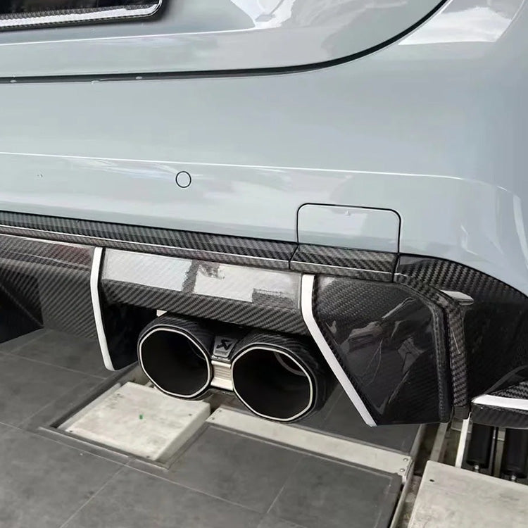 CarbonXtreme BMW G80 M3 M4 G82 Carbon Fiber Rear Diffuser Trim OEM Style