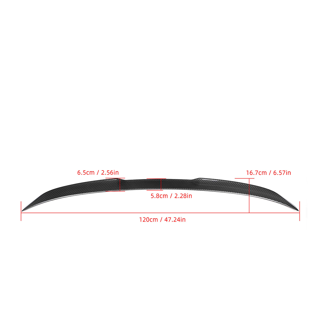CarbonXtreme BMW G80 M3 M Style Carbon Fiber Rear Spoiler