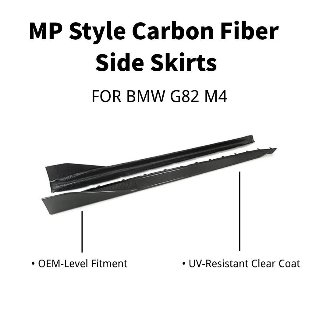 BMW G82 M4 MP Style carbon fiber side skirts by CarbonXtreme