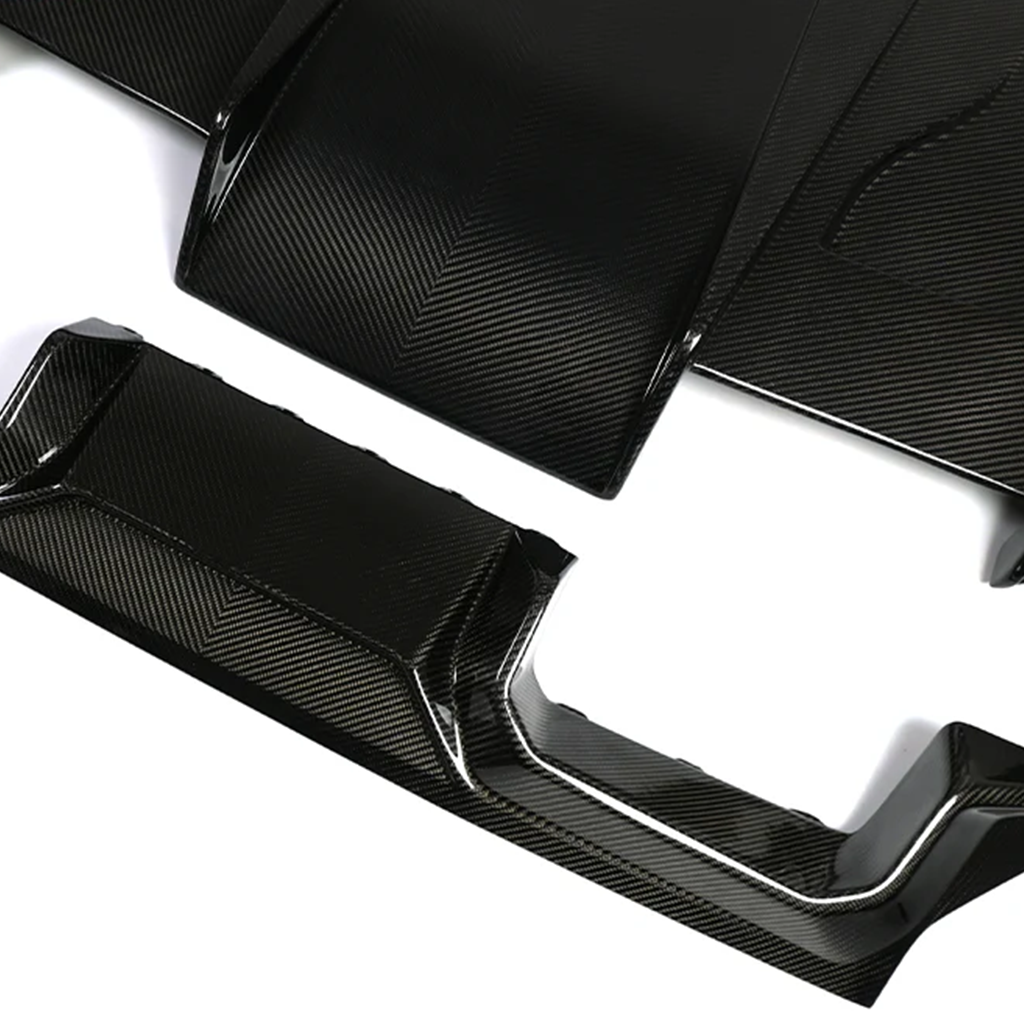 CarbonXtreme BMW G87 M2 N Style Carbon Fiber Rear Diffuser With Underbody Floor