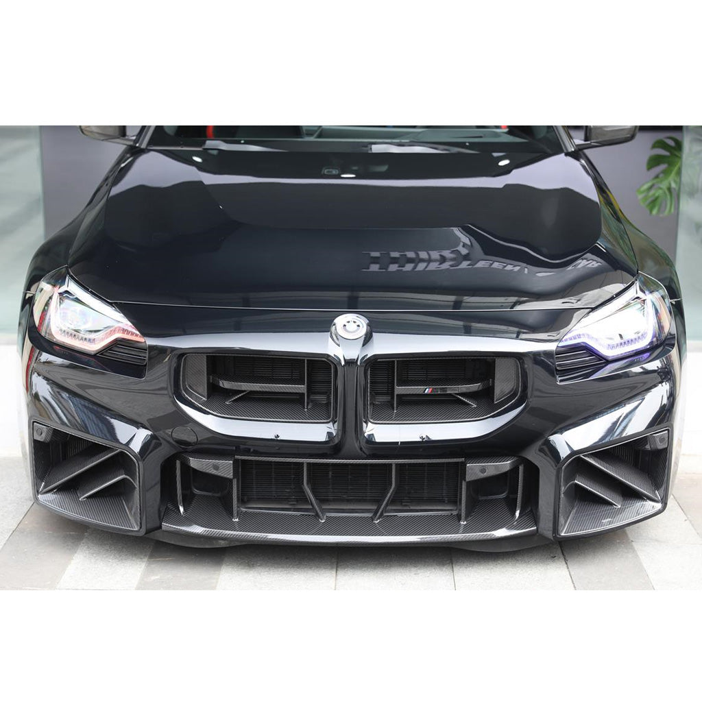 CarbonXtreme BMW G87 M2 SQ Style Dry Carbon Fiber Front Bumper Vent