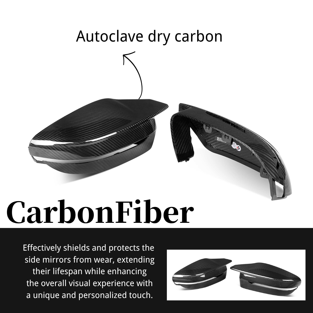 CarbonXtreme BMW M3 G80 M4 G82 Carbon Fiber Mirror Cover OEM Style Left Hand Drive
