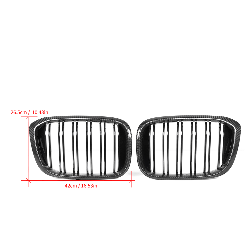 CarbonXtreme BMW X3 G01 X4 G02 Pre-LCI Double Slat Carbon Fiber Front Grilles