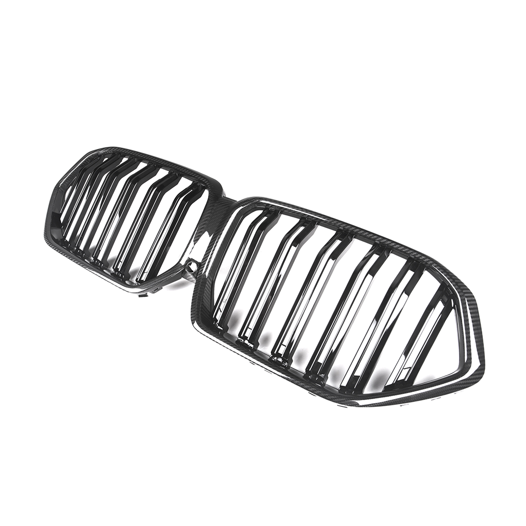 BMW X6 G06 double slat carbon fiber front grilles by CarbonXtreme