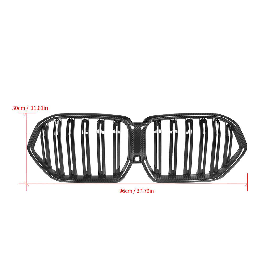 CarbonXtreme BMW X6 G06 Double Slat Carbon Fiber Front Grilles