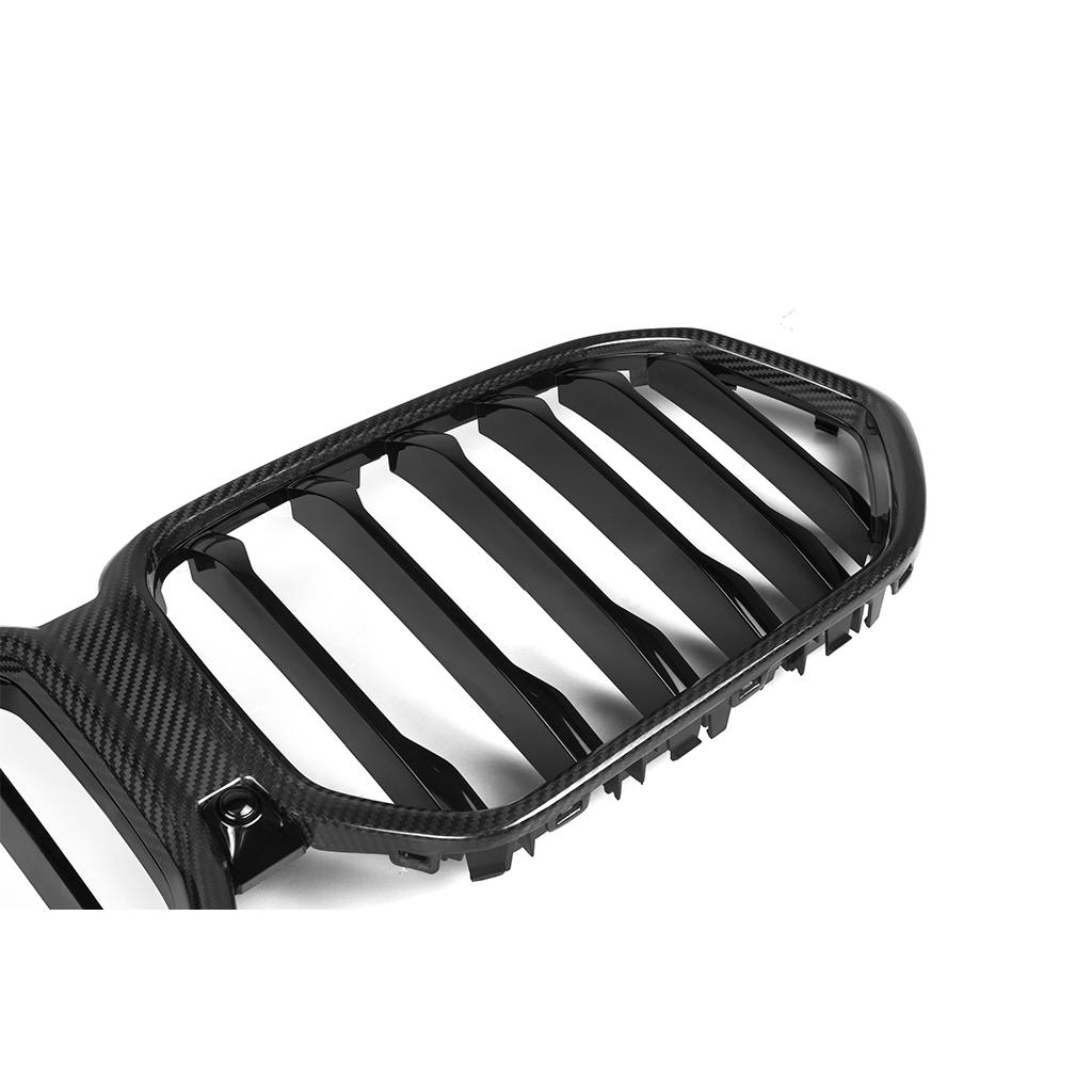 BMW X6 G06 single slat dry carbon fiber front grille by CarbonXtreme