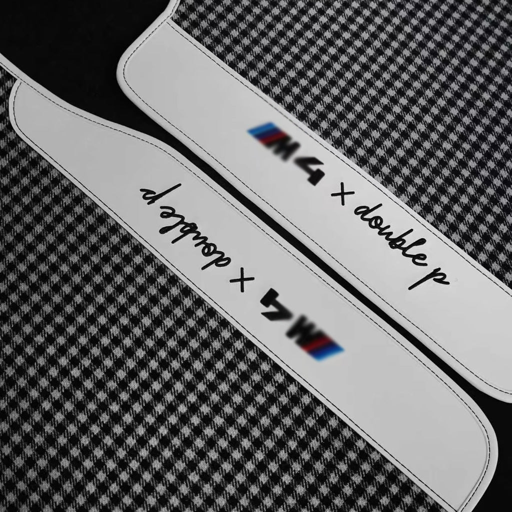 CarbonXtreme Custom Houndstooth Wool Floor Mats