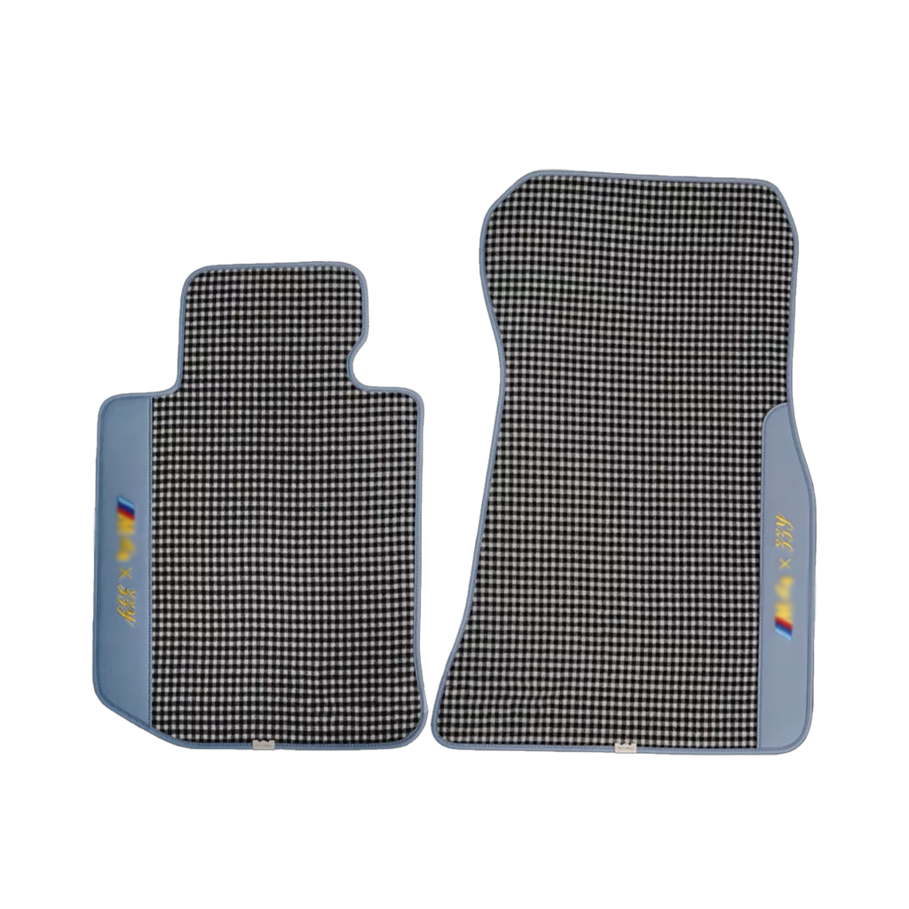 CarbonXtreme Custom Floor Mat Set Houndstooth style
