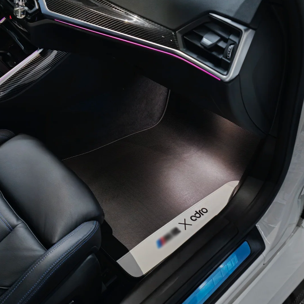 CarbonXtreme Custom Floor Mat Set Soft Carbon Fiber