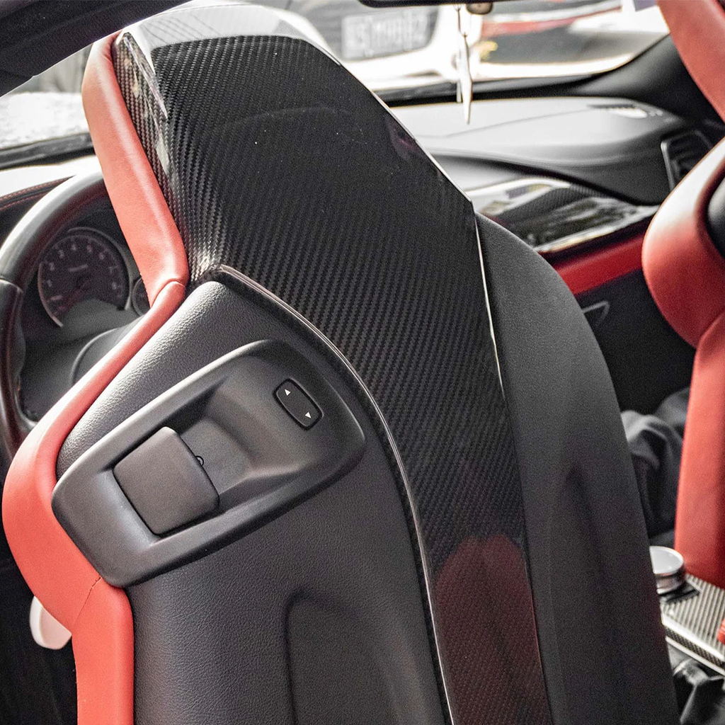 CarbonXtreme BMW F87 M2 F80 M3 F82 M4 Carbon Fiber Seat Back Covers