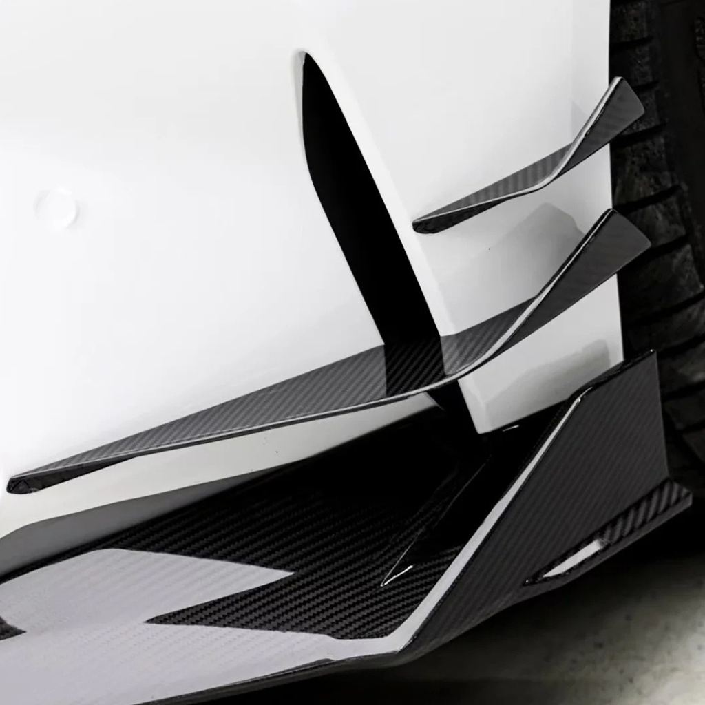 BMW G80 M3 G82 M4 VS Style carbon fiber front canards by CarbonXtreme