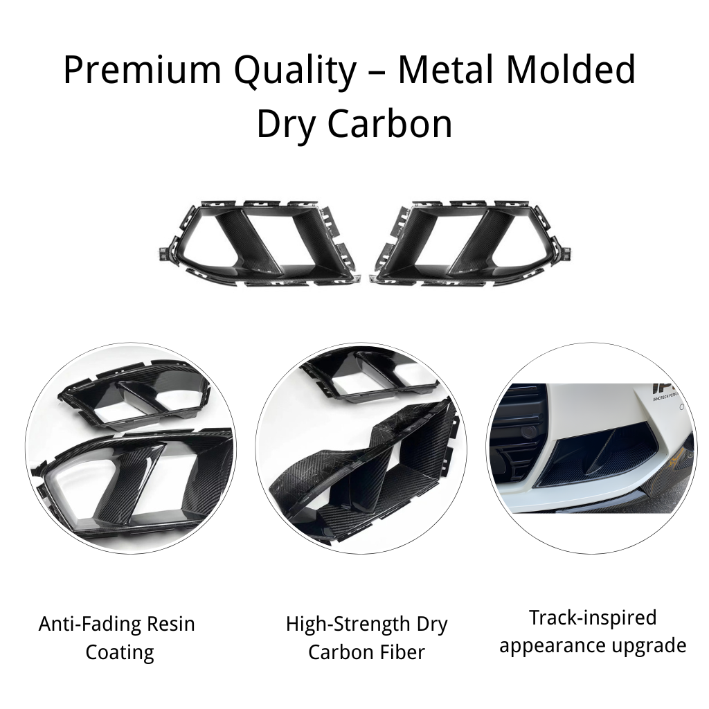 BMW G80 M3 G82 M4 MP Style carbon fiber front bumper air ducts by CarbonXtreme