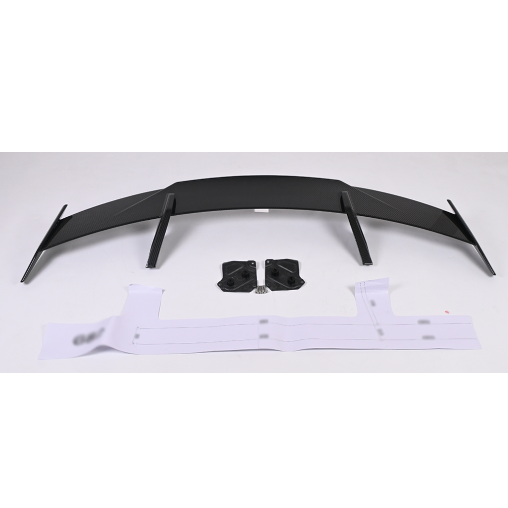 BMW G80 M3 G82 M4 MP Style carbon fiber GT rear wing with mounting base by CarbonXtreme