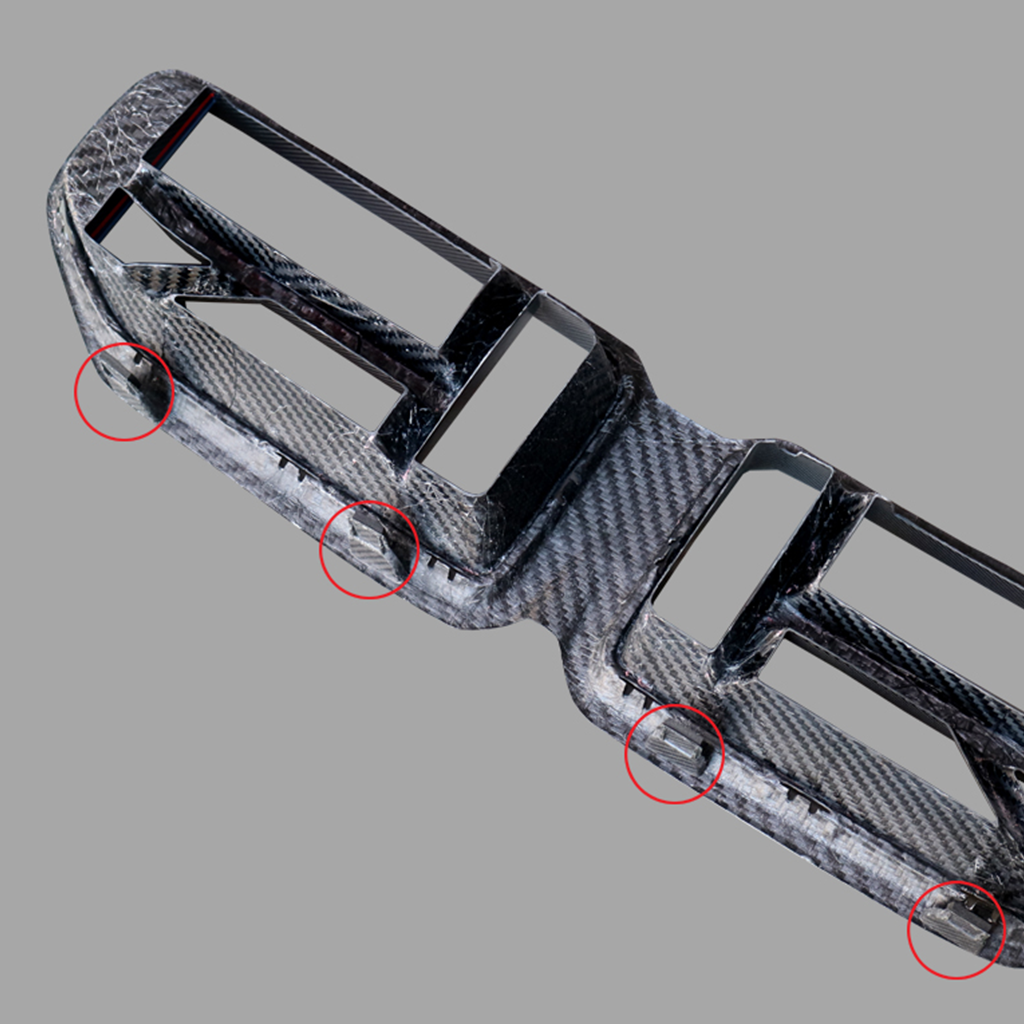 BMW G87 M2 CS Style carbon fiber front grill by CarbonXtreme