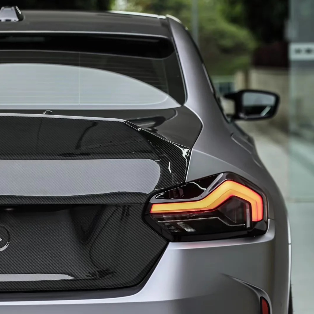 BMW G87 M2 CS Style dry carbon fiber rear trunk by CarbonXtreme