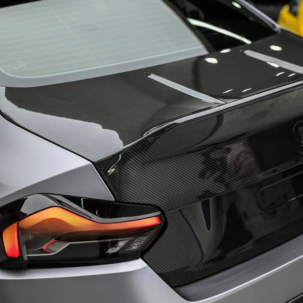 BMW G87 M2 CS Style dry carbon fiber rear trunk by CarbonXtreme