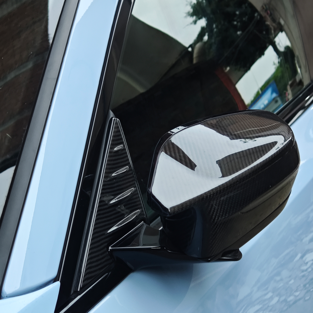 CarbonXtreme BMW G87 M2 Rearview Mirror Side Triangular Spoiler Trim Carbon Fiber