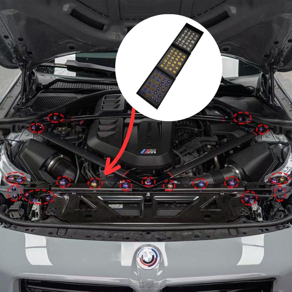 CarbonXtreme BMW G8X M2 M3 M4 Titanium Engine Bay Bolts Torx Style