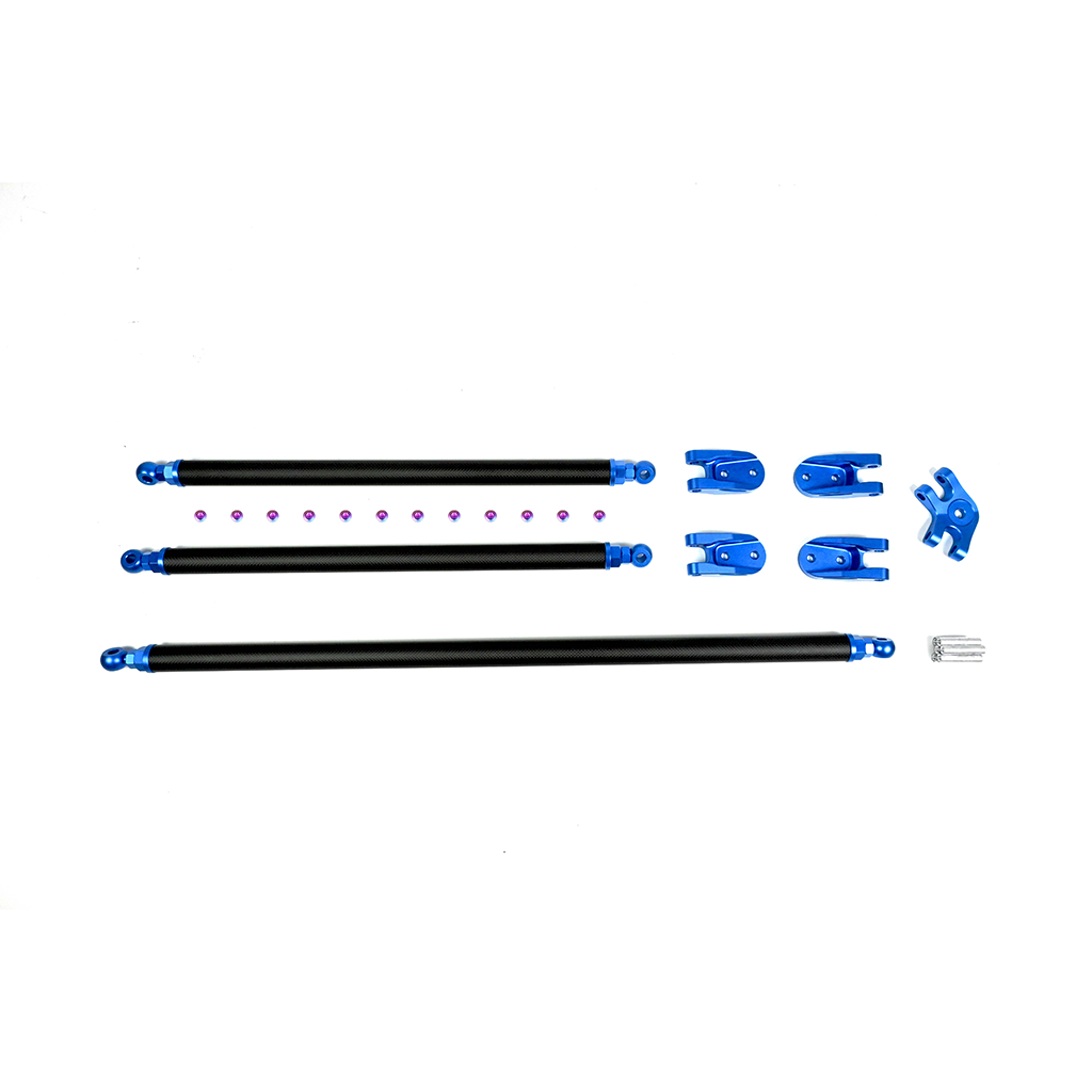 BMW S58 dry carbon fiber strut bar red blue black color options by CarbonXtreme