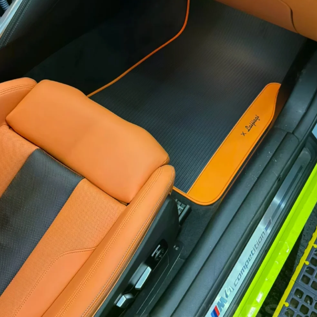 CarbonXtreme Custom Floor Mat Set | Personalized Woven Nappa Car Mats
