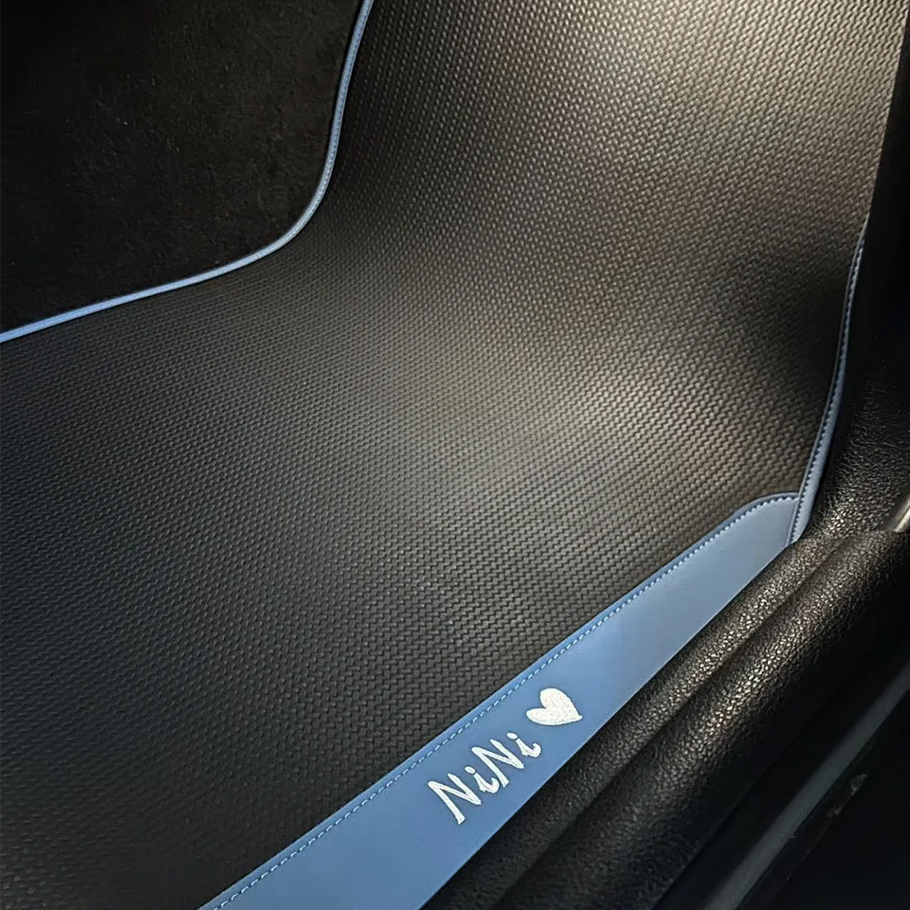 CarbonXtreme Custom Floor Mat Set | Personalized Woven Nappa Car Mats